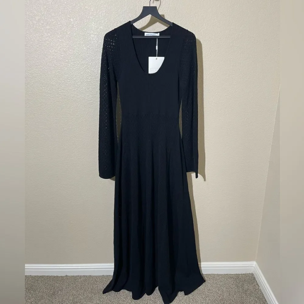 Mac Duggal Elegant Black Maxi Dress